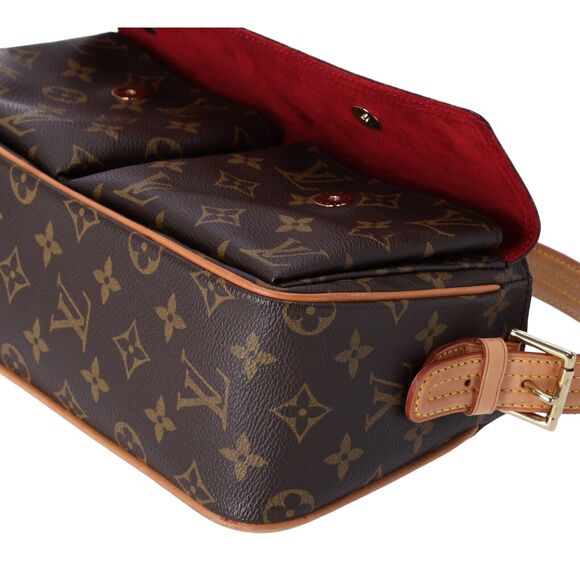 Louis Vuitton Monogram Viva Cite MM Shoulder Bag Brown Canvas - Picture 7 of 8